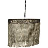 PTMD Collection | Hanglamp Beading katoen bruin 70x90 cm hanglampen | NADUVI