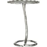 Safavieh Furniture | Sidetable Livia lengte 46 cm x breedte 39 cm x hoogte 53.34 cm zilverkleurig sidetables metaal tafels | NADUVI outlet