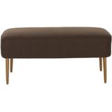 Safavieh Furniture | Bankje Joyce lengte 52 cm x breedte 50 cm x hoogte 46.48 cm bruin voetenbanken textiel poefs & krukken | NADUVI outlet
