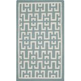 Safavieh | Handgeweven vloerkleed Safi Dhurrie lengte 180 cm x breedte 120 cm x hoogte 0.64 cm groen, blauw, ivoor rechthoekige | NADUVI outlet