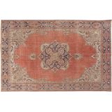 Viteaux | Handgemaakt vintage vloerkleed lengte 300 cm x breedte 195 cm x hoogte 0.05 cm rood, grijs rechthoekige vloerkleden | NADUVI outlet