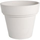 D&M Deco | Bloempot Surprise Rond lengte 46 cm x breedte 46 cm x hoogte 40.5 cm wit bloempotten kunststof vazen & bloempotten | NADUVI outlet