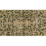Viteaux | Handgemaakt vintage vloerkleed lengte 315 cm x breedte 212 cm x hoogte 0.05 cm beige, groen rechthoekige vloerkleden | NADUVI outlet