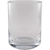 D&M Deco | Vaas Urban Basic lengte 19 cm x breedte 19 cm x hoogte 60 cm transparant vazen glas vazen & bloempotten decoratie | NADUVI outlet