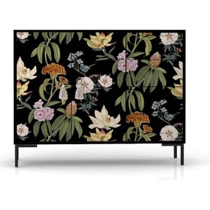 Dressoir Miquel Black Flowers breed | Really Nice Things