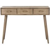 Safavieh Furniture | Sidetable Dory lengte 36 cm x breedte 106 cm x hoogte 81.28 cm bruin sidetables hout tafels meubels | NADUVI outlet