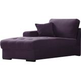 Guy Laroche Home | Chaise longue Home Passion armleuning lengte 145 cm x diepte 98 cm x hoogte 85 cm zitbreedte violet chaise | NADUVI outlet