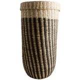 D&M Deco | Wasmand Arc lengte 36 cm x breedte 36 cm x hoogte 55 cm naturel, zwart wasmanden zeegras wassen & drogen huishouden | NADUVI outlet