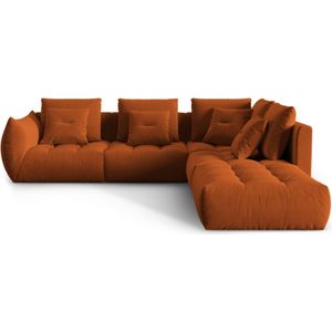 Hoekbank Bloom rechts 4-zits velvet | Micadoni