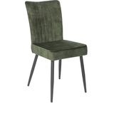 Cozyhouse | Eetkamerstoel Naya fluweel groen 45x96x62 cm eetkamerstoelen | NADUVI