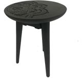 Mister Habitat | Salontafel The Keeper diameter 35 cm x hoogte 48 cm zwart salontafels sheeshamhout meubels tafels | NADUVI outlet
