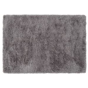 Vercai Rugs Soho Collectie - Hoogpolig Vloerkleed - Shaggy Tapijt voor Woonkamer - Polyester - As Kleurig - 80x150 cm