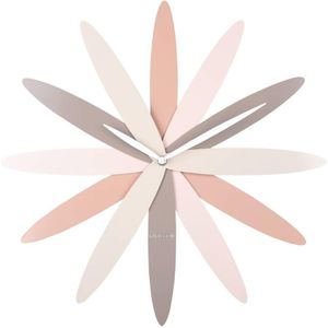 Karlsson Wandklok Bloom - Roze - Ø45cm - Wandklok Modern