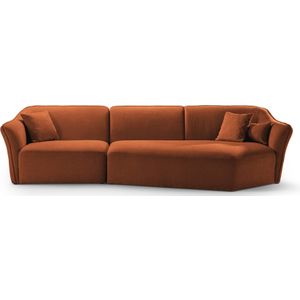 Hoekbank Hailey 5-zits rechts bouclé | Micadoni