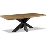 Sense' Living | Eettafel Harry lengte 240 cm x breedte 100 cm x naturel eettafels mangohout tafels meubels | NADUVI outlet