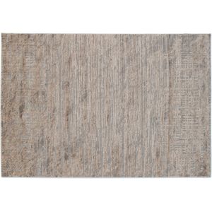 Vercai Rugs Invista Collectie - Hoogpolig Vloerkleed - Zacht Tapijt voor Woonkamer - Polyester - Beige - 80x150 cm
