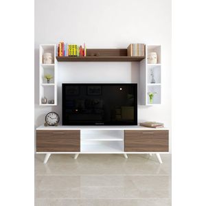 TV-meubel Istanbul met wandplanken | My Interior