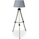 Lanterfant | Vloerlamp Leen lengte 62 cm x breedte 52 cm x hoogte 142 cm lichtgrijs vloerlampen hout, metaal vloerlampen | NADUVI outlet