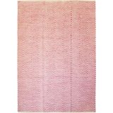 More99 | Vloerkleed Linear katoen roze 80x150x0.7 cm rechthoekige vloerkleden | NADUVI