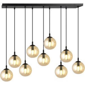 Glazen hanglamp eetkamer Cosmo 9-lichts | NADUVI Collection