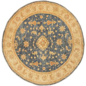 Vloerkleed Cerise rond wol | Hadorn