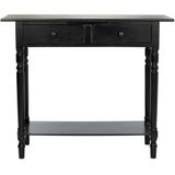 Safavieh Furniture | Sidetable Eden lengte 31 cm x breedte 96 cm x hoogte 81.03 cm zwart sidetables grenenhout tafels meubels | NADUVI outlet