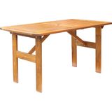 House of Woods | Tuintafel Venta hout bruin 140x80x69 cm tuintafels | NADUVI