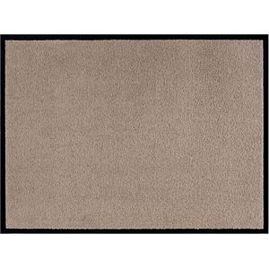 Effen deurmat Plain wasbaar 30°C - beige 90x150 cm