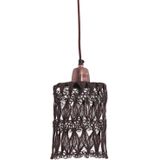 PTMD Collection | Hanglamp Copper textiel blauw 16x90x0.25 cm hanglampen | NADUVI