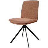 Kalo Living | Eetkamerstoel Lois draaibaar textiel roze 47x86x59 cm eetkamerstoelen | NADUVI