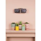 Karlsson Flip clock No Case Tafelklok Metaal 8,5x14x36cm Zwart