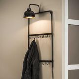 Dimehouse | Kapstok 10 haken breedte 44 cm x diepte 25 cm x hoogte 75 cm grijs kapstokken metaal opbergen decoratie | NADUVI outlet