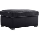 Jalouse Maison | Poef Serena - totaal: lengte 94 cm x diepte 65 cm x hoogte zwart poefs - frame: versterkt en thermoverwarmd | NADUVI outlet