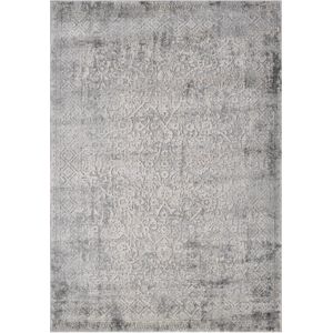 Vercai Rugs Invista Collectie - Hoogpolig Vloerkleed - Zacht Tapijt voor Woonkamer - Polyester - Grijs - 80x150 cm