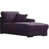 Guy Laroche Home | Chaise longue Home Passion armleuning lengte 150 cm x diepte 78 cm x hoogte 95 cm zitbreedte violet chaise | NADUVI outlet