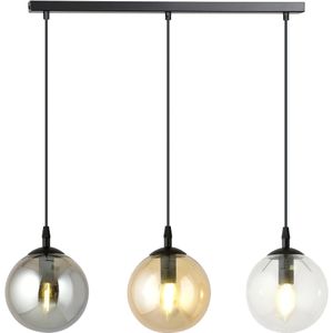 Glazen hanglamp eetkamer Cosmo 3-lichts | NADUVI Collection