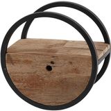 Dimehouse | Wandrek Liv large: lengte 50 cm x breedte 50 cm x hoogte 40 cm bruin wandrekken hardhout opbergen decoratie | NADUVI outlet