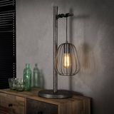Dimehouse | Tafellamp Mauro breedte 35 cm x diepte 25 cm hoogte 66 cm antraciet tafellampen metaal verlichting tafellampen | NADUVI outlet