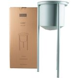 D&M Deco | Plantentafel Leaf lengte 30 cm x breedte 30 cm x hoogte 70 cm lichtgroen bloempotten ijzer vazen & bloempotten | NADUVI outlet