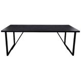 Cozyhouse | Eettafel Blacardo hout zwart 200x100x76 cm eettafels | NADUVI