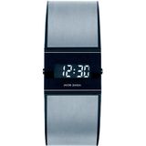 Jacob Jensen | Horloge 532 Digital breedte 2.9 / 2.5 cm zilverkleurig, zwart horloges horlogekast: titanium glas: saffierkristal, | NADUVI outlet
