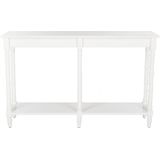 Safavieh Furniture | Sidetable Bamboe lengte 145 cm x breedte 34 cm x hoogte 80.01 cm wit sidetables hout tafels meubels | NADUVI outlet