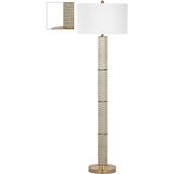 Safavieh Furniture | Vloerlamp Kady lengte 49 cm x breedte 45 cm x hoogte 153,67 cm crème vloerlampen katoen verlichting | NADUVI outlet