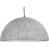 PTMD Collection | Kroonluchter Sparkle polyester wit 100x90 cm lampenkappen | NADUVI