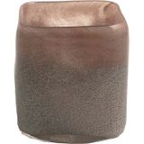 D&M Deco | Bloempot Jazzy lengte 15 cm x breedte 15 cm x hoogte 16 cm lila bloempotten glas vazen & bloempotten decoratie | NADUVI outlet