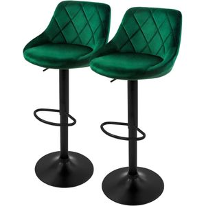 Set van 2 barkrukken Greg velvet | ML-Design