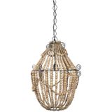 Bodilson | Kroonluchter Queen diameter 40 cm x hoogte 60 cm naturel kroonluchters hout hanglampen verlichting | NADUVI outlet