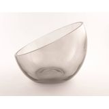 D&M Deco | Kom Marie lengte 23 cm x breedte 23 cm x hoogte 16.5 cm lichtgrijs kommen & schalen glas servies koken & tafelen | NADUVI outlet