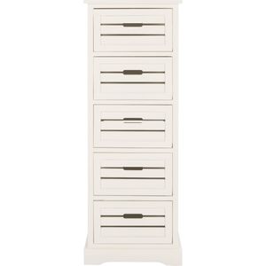 Safavieh - Samara - Ladekast - Wit - Hout - 41x32x118 cm