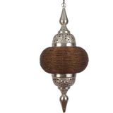 Collectione | Tafellamp Arabesque diameter 33 x 73 cm bruin hanglampen ijzer verlichting hanglampen | NADUVI outlet
